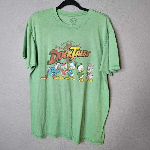 Disney DuckTales TaleSpin Tee Shirt Bundle Size XL Scrooge McDuck Green Blue 80s - Picture 2 of 14